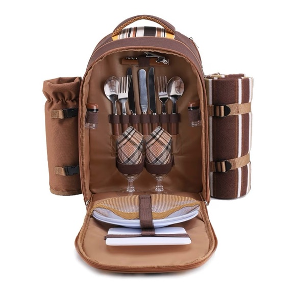 NWT PICNIC BACKPACK FOR 2 - Picture 3 of 4